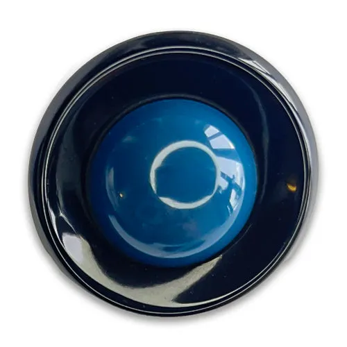 1 1/4" Sapphire Orb Domed Plastic Button (Made in Italy)