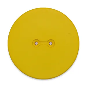 1 3/4" 2-Hole Sunshine Yellow Plastic Button