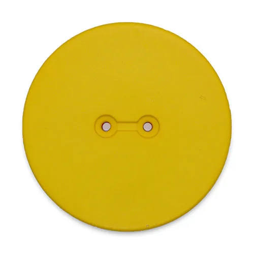 1 3/4" 2-Hole Sunshine Yellow Plastic Button