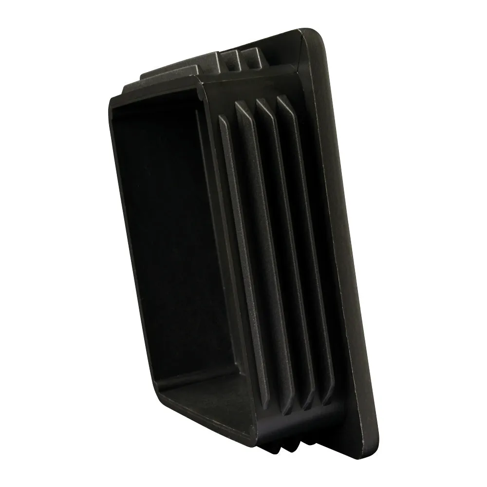 100 x 100mm Black Plastic Square End Cap