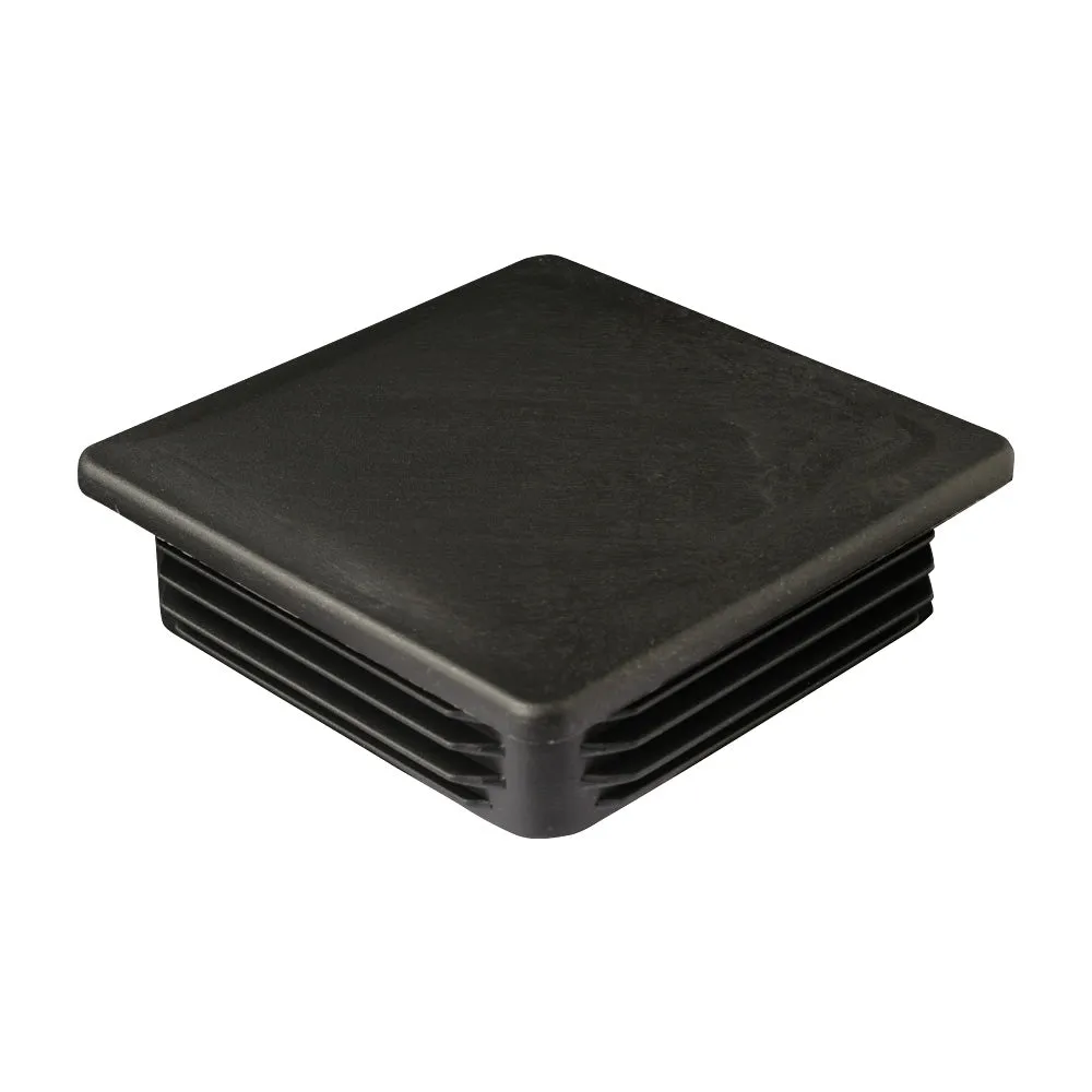 100 x 100mm Black Plastic Square End Cap