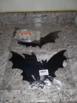 18pc Hanging Halloween Decorations Bats