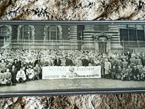 1952 Original B&W Photo General Electric Office Of Immigration New York Jamboree