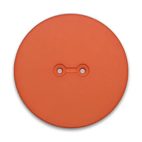 2-Hole Tangerine Orange Plastic Button