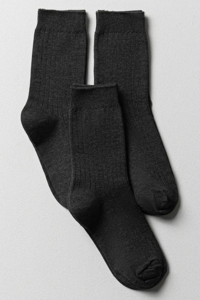 3 Pack Anklet Socks Grey