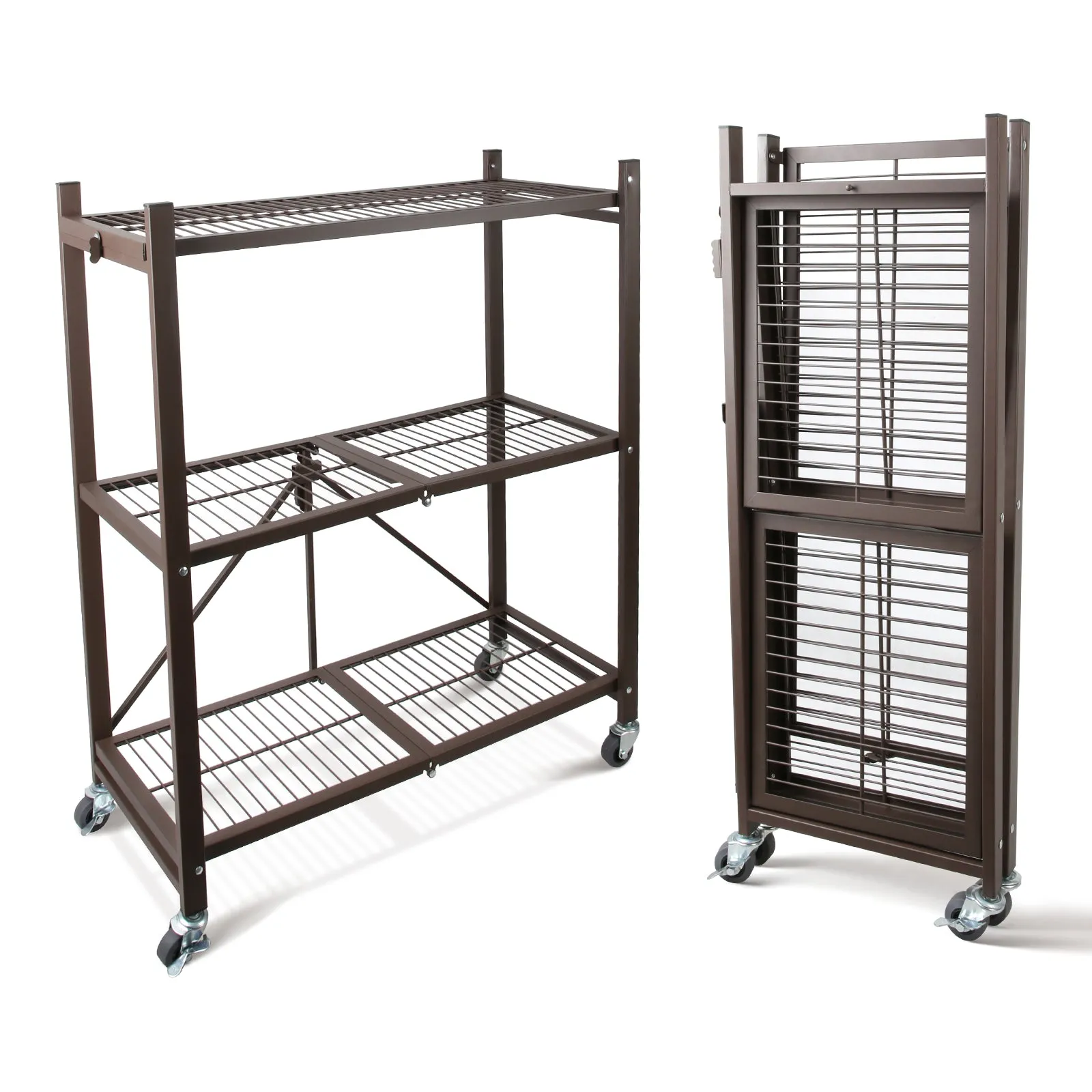 3 SHELF FOLDABLE WIRE RACK