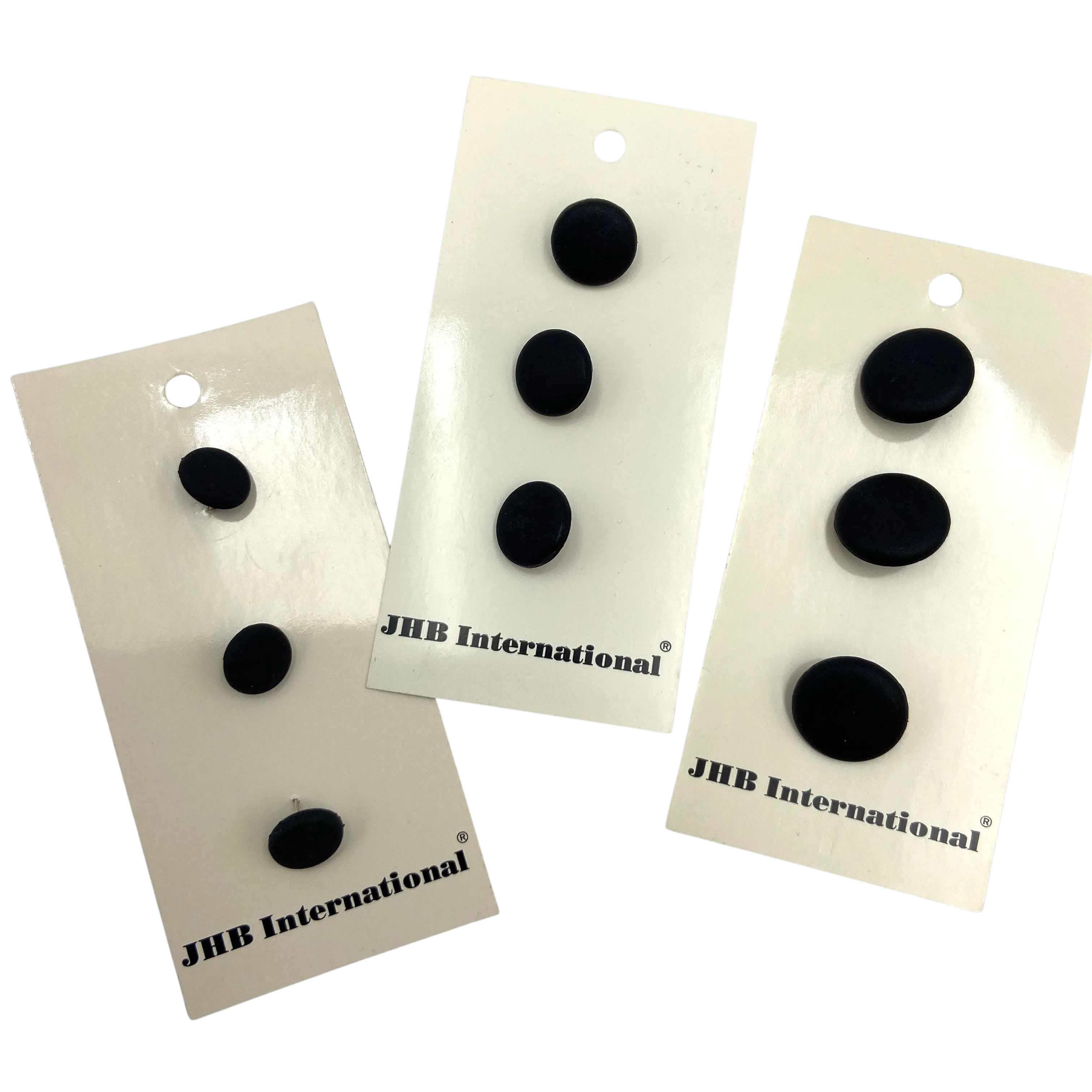 3/8", 1/2" or 5/8" Inky | JHB International Plastic Buttons | Choose Your Size