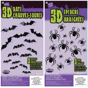 3D Critter Stickers, Assortment, 1 Count