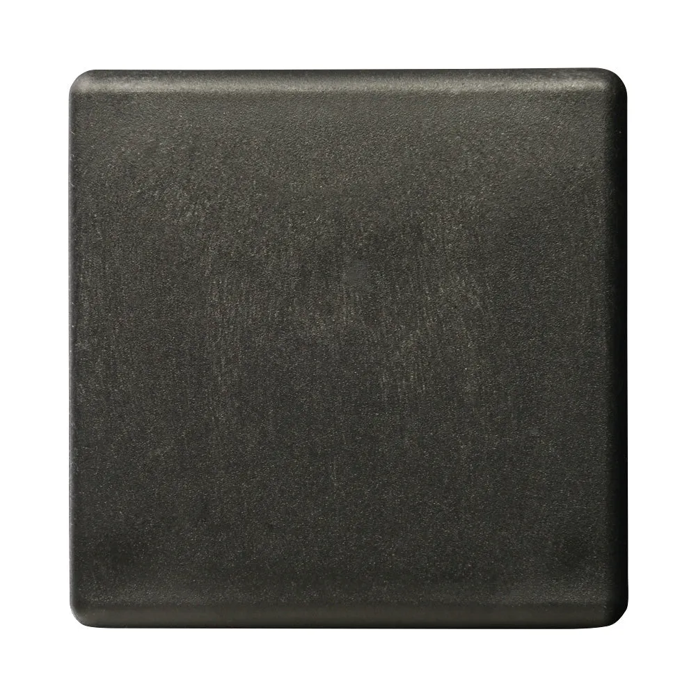 60 x 60mm Black Plastic Square End Cap