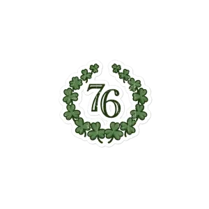 76 Crest Basic St. Paddy's Sticker