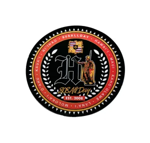 808ALLDAY HI Kam Hawaii Crest Sticker - 2 Pack