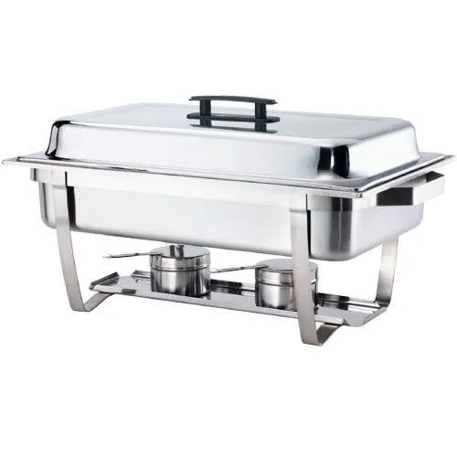 8qt Steel Chaffing Dish - Folding Stand