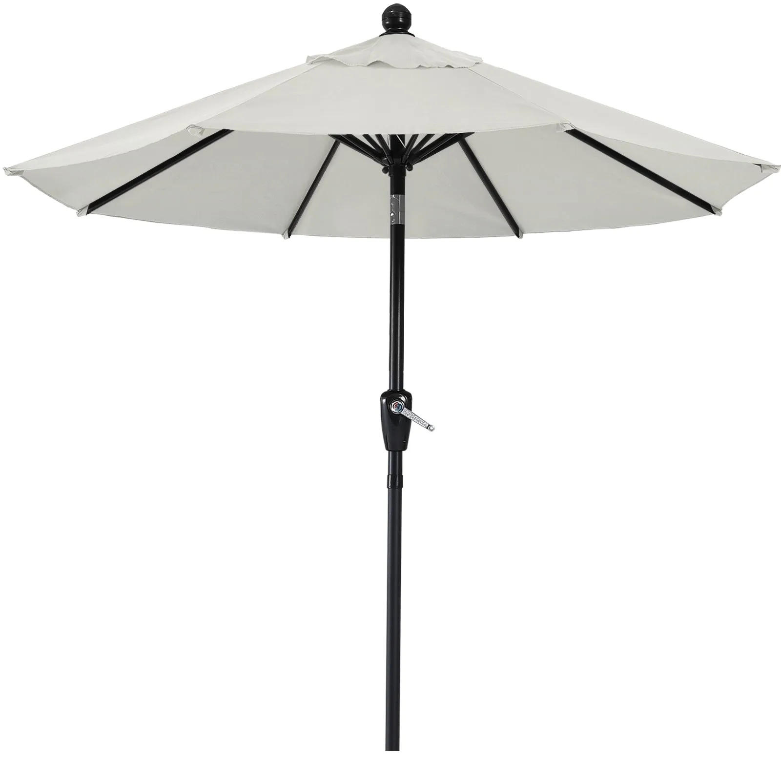 ABCCANOPY Outdoor Waterproof Table 8 Ribs Umbrella with Push Button Tilt and Crank