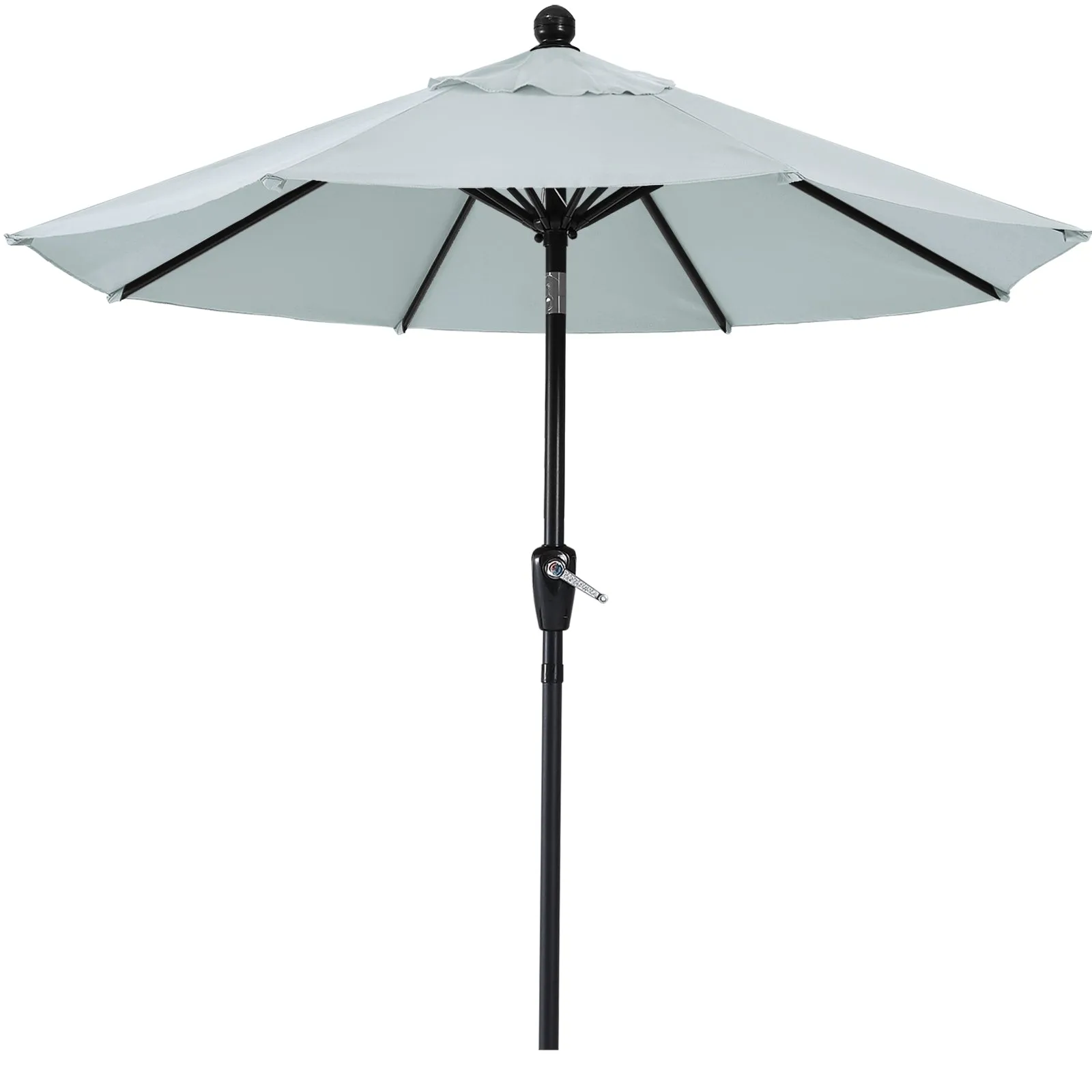 ABCCANOPY Outdoor Waterproof Table 8 Ribs Umbrella with Push Button Tilt and Crank