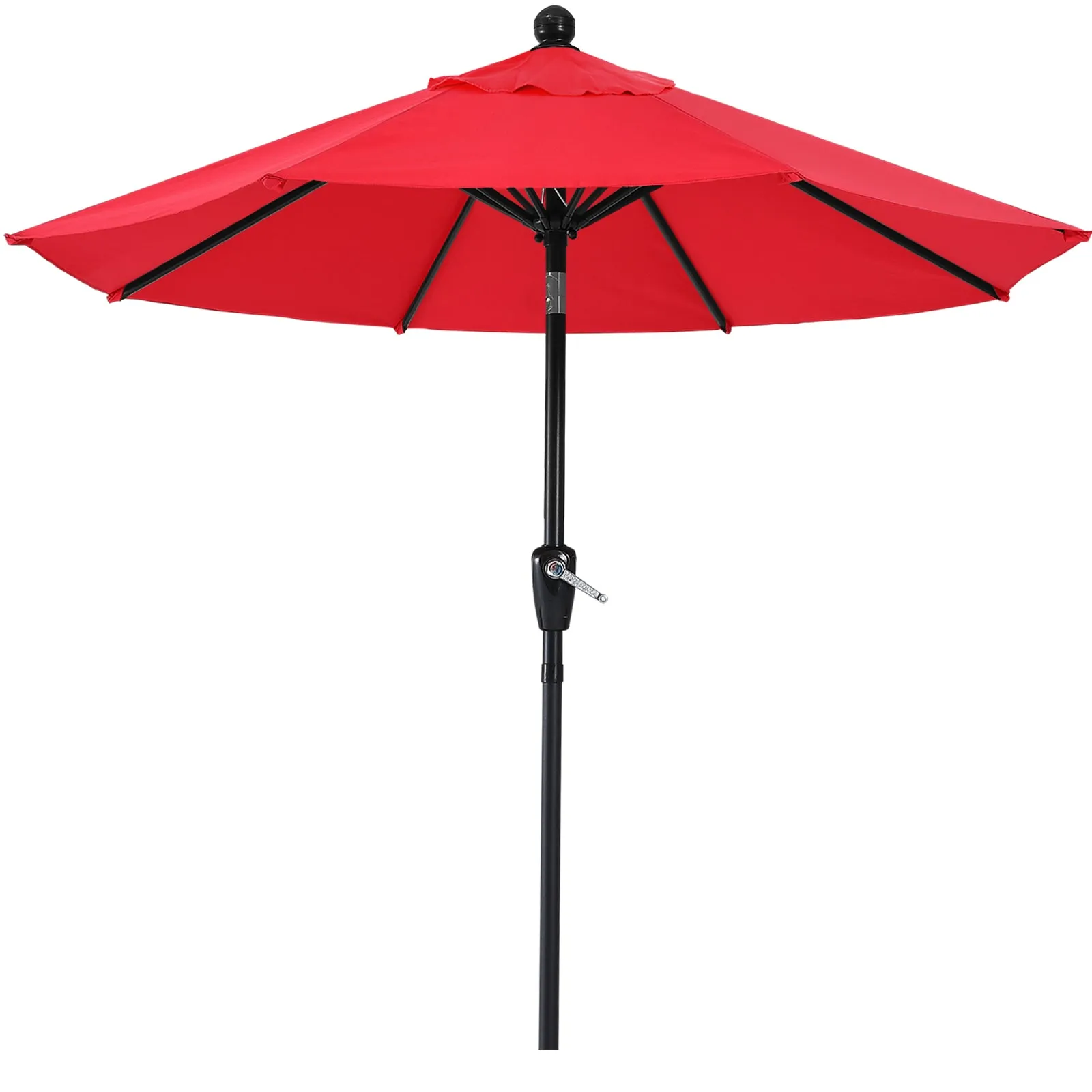 ABCCANOPY Outdoor Waterproof Table 8 Ribs Umbrella with Push Button Tilt and Crank