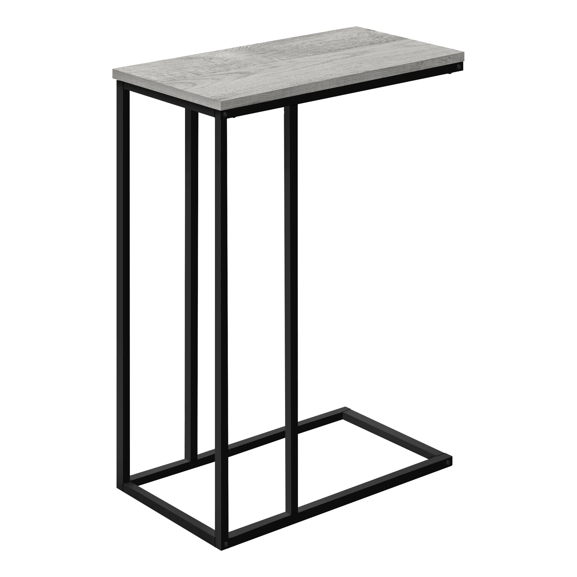 Accent Table - 25"H / Grey / Black Metal