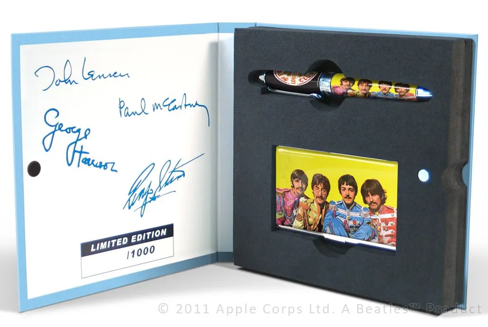 ACME Beatles Sgt. Pepper's Lonely Hearts Club Band Limited Edition Rollerball Pen and Card Case Set