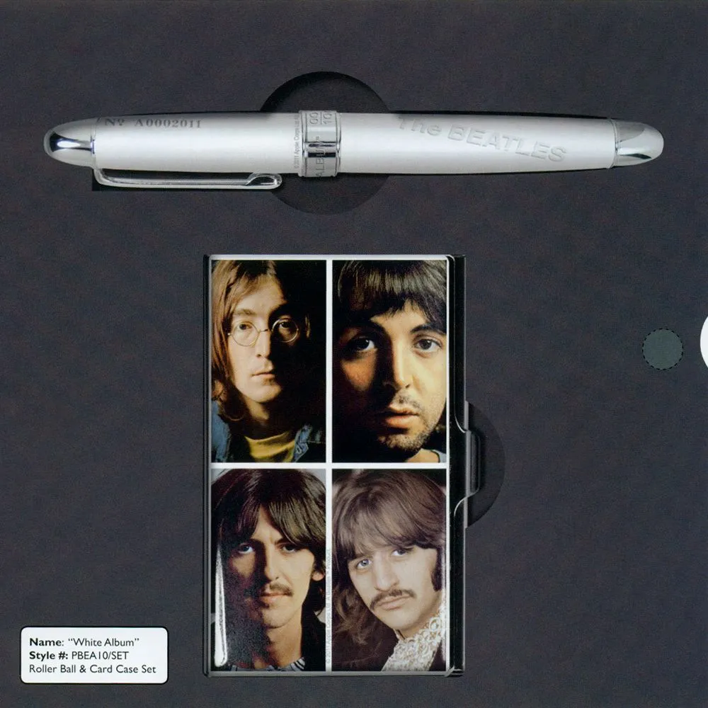 ACME Beatles White Album Limited Edition Rollerball Pen and Card Case Set