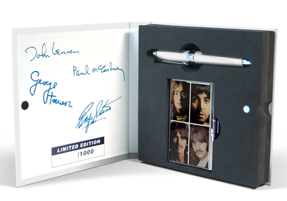 ACME Beatles White Album Limited Edition Rollerball Pen and Card Case Set