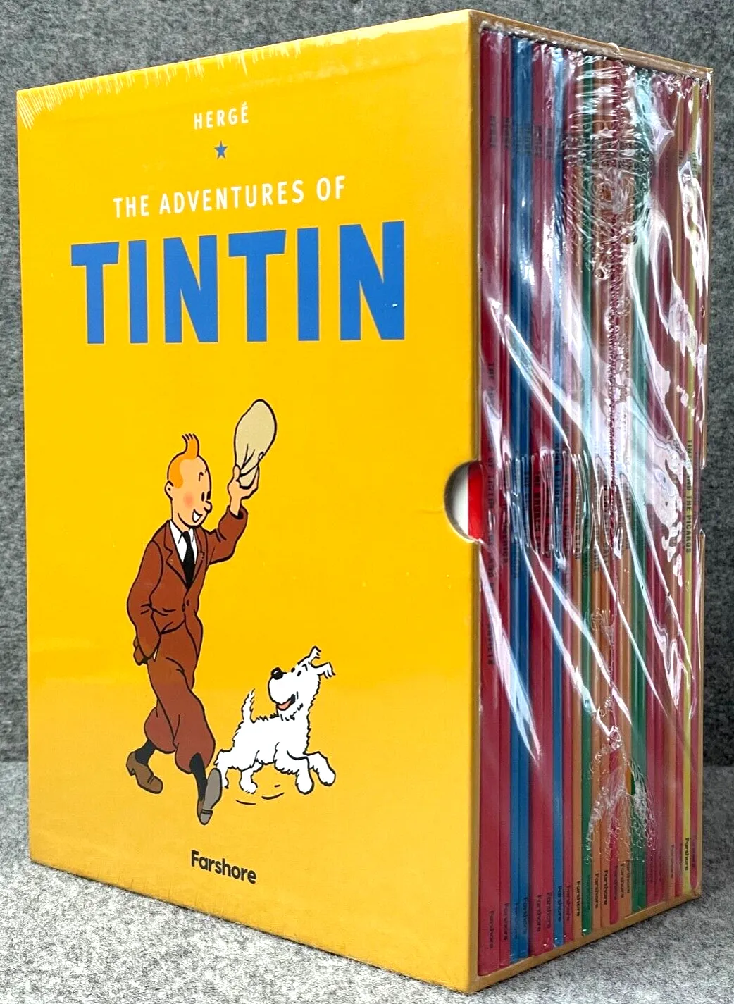 Adventures of Tintin Box Set x23 Farshore Paperback Books Herge Comic Lot