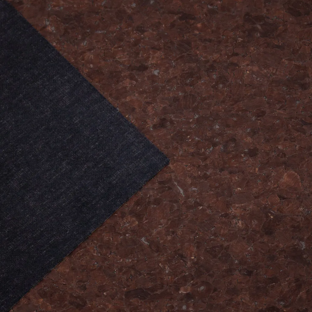 Agglomerate Dark Brown Portuguese cork fabric COF-348