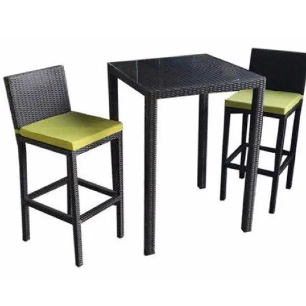 Alika Outdoor Rattan Bar Table And Chair Set