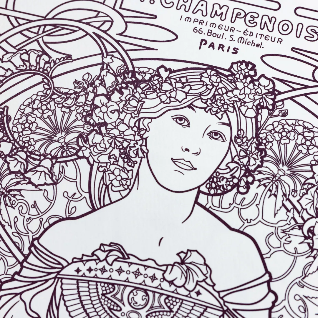 Alphonse Mucha - Coloring Book