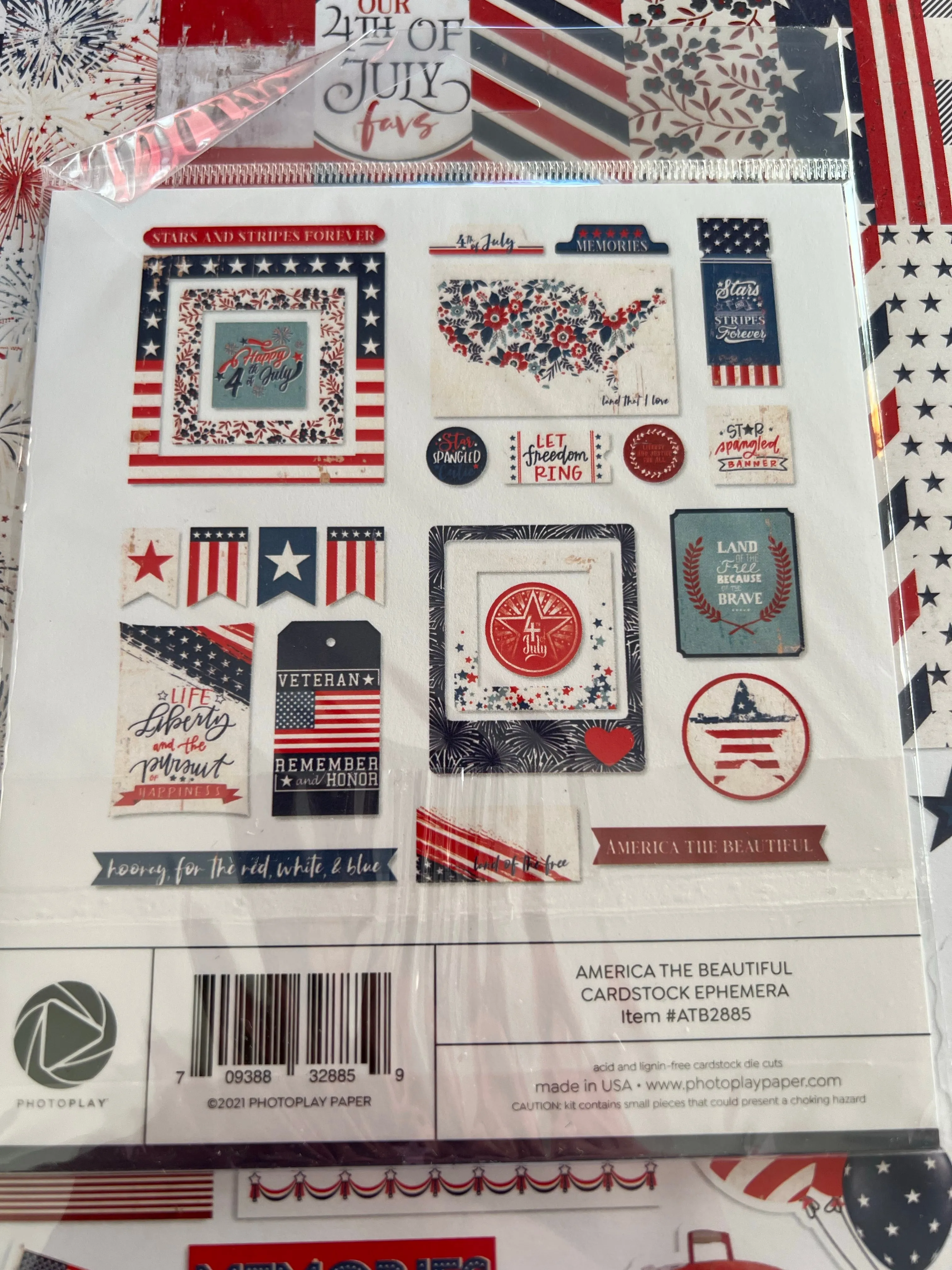 America the beautiful paper pack ephemera by Photoplay