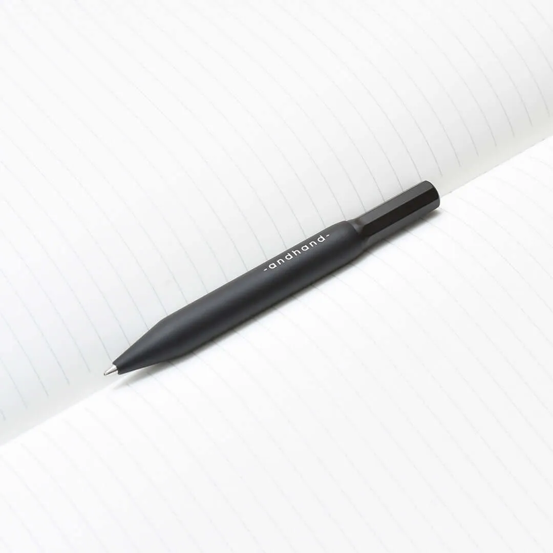 Andhand Method Mini Retractable Ballpoint Pen Black