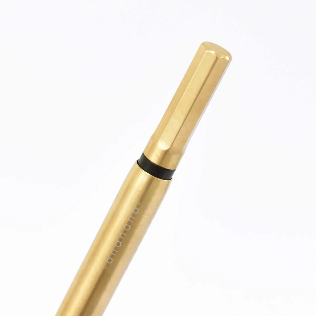 Andhand Method Mini Retractable Ballpoint Pen Brass