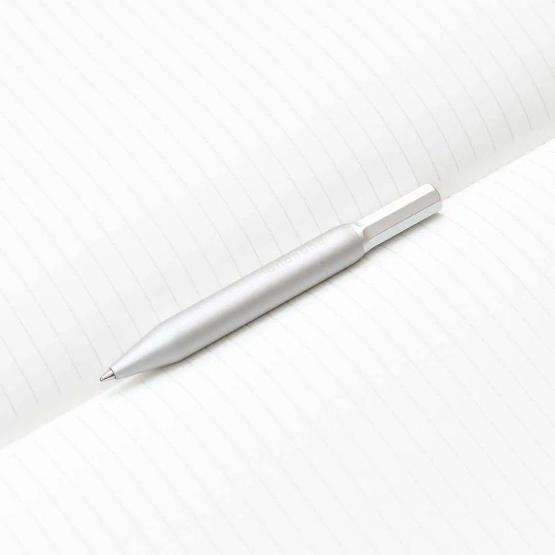 Andhand Method Mini Retractable Ballpoint Pen Silver