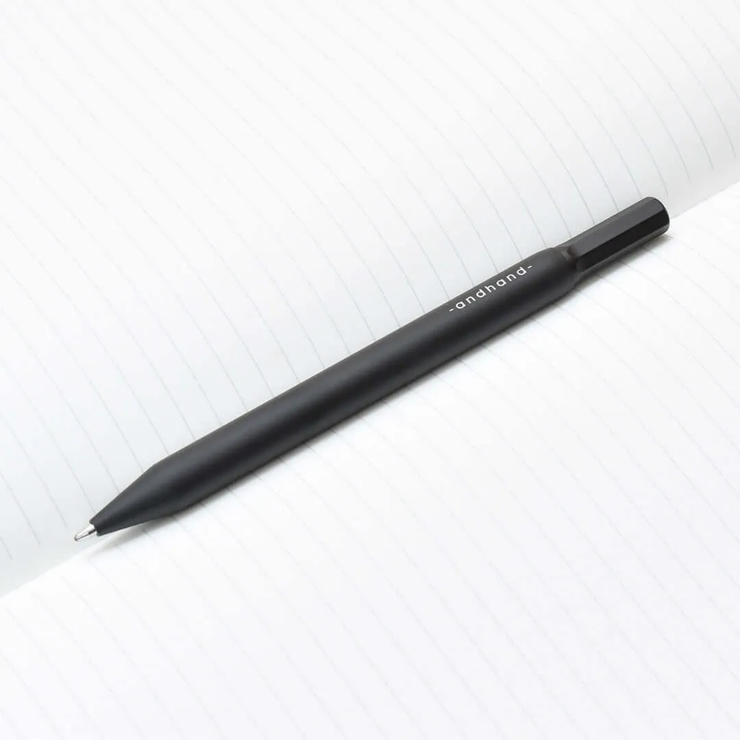 Andhand Method Retractable Ballpoint Pen Black