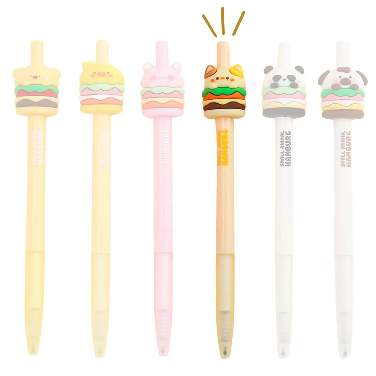 Animal Burger Gel Pens