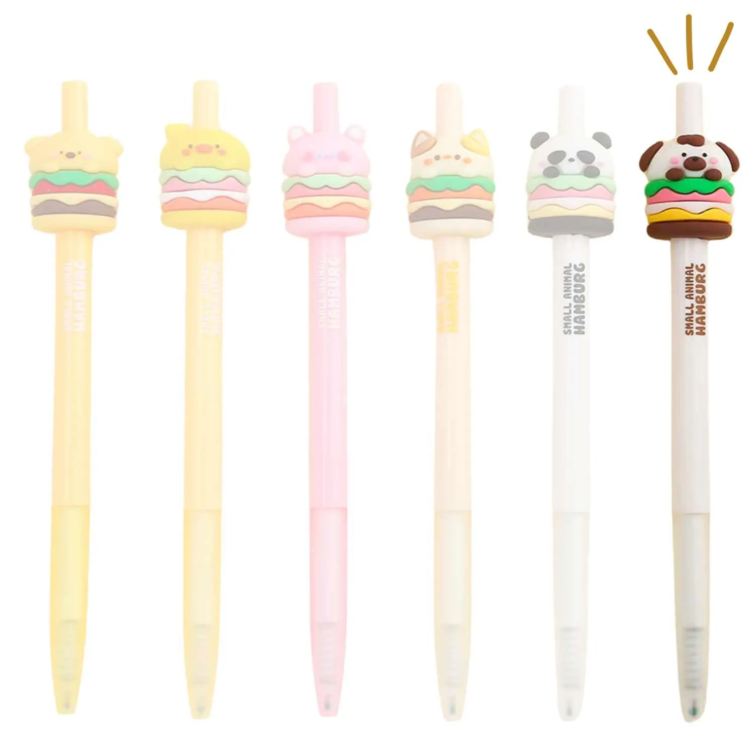 Animal Burger Gel Pens