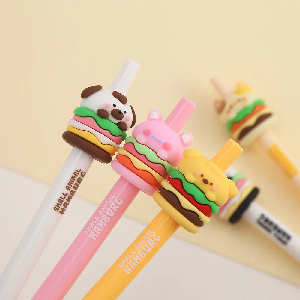 Animal Burger Gel Pens