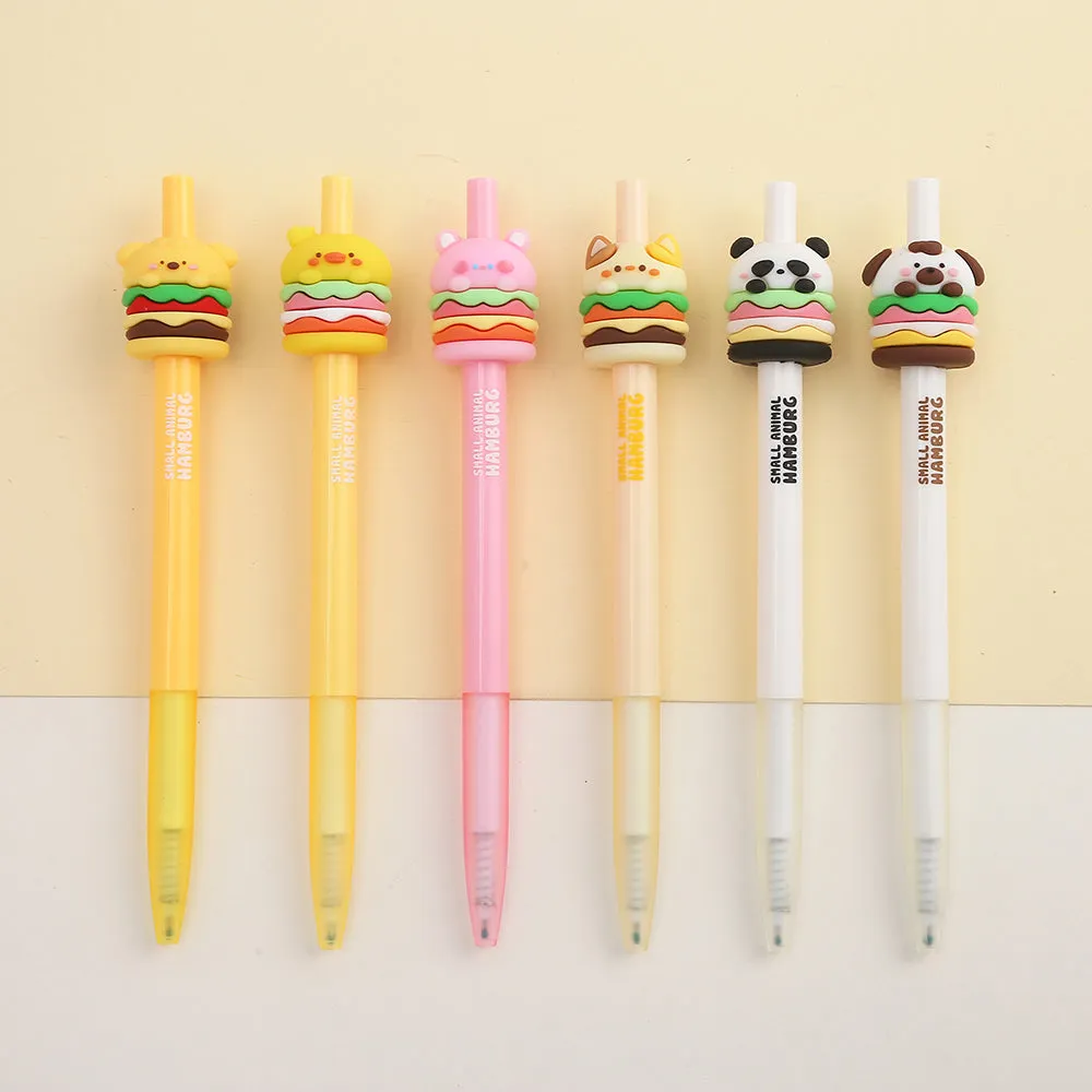 Animal Burger Gel Pens