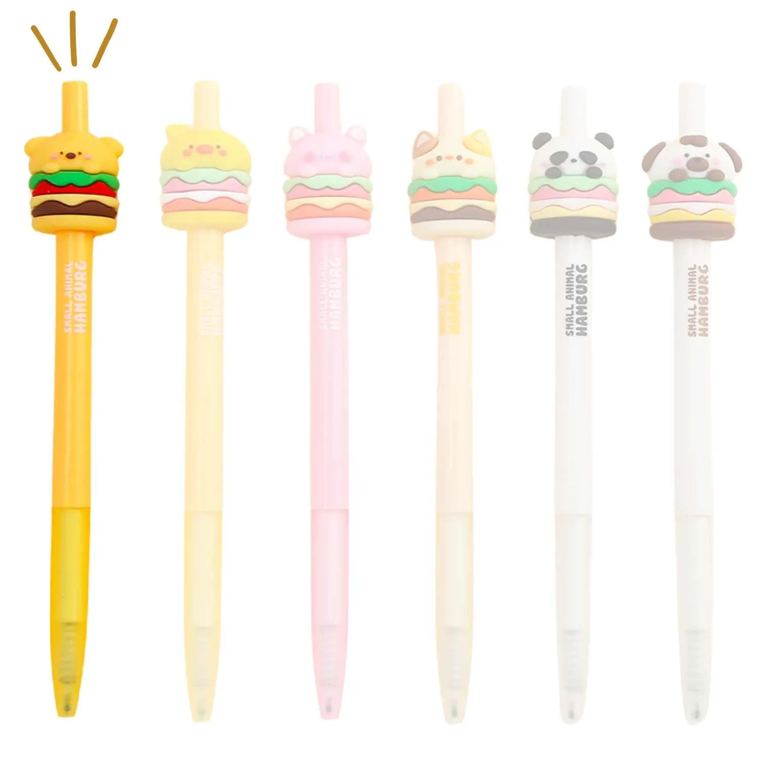 Animal Burger Gel Pens