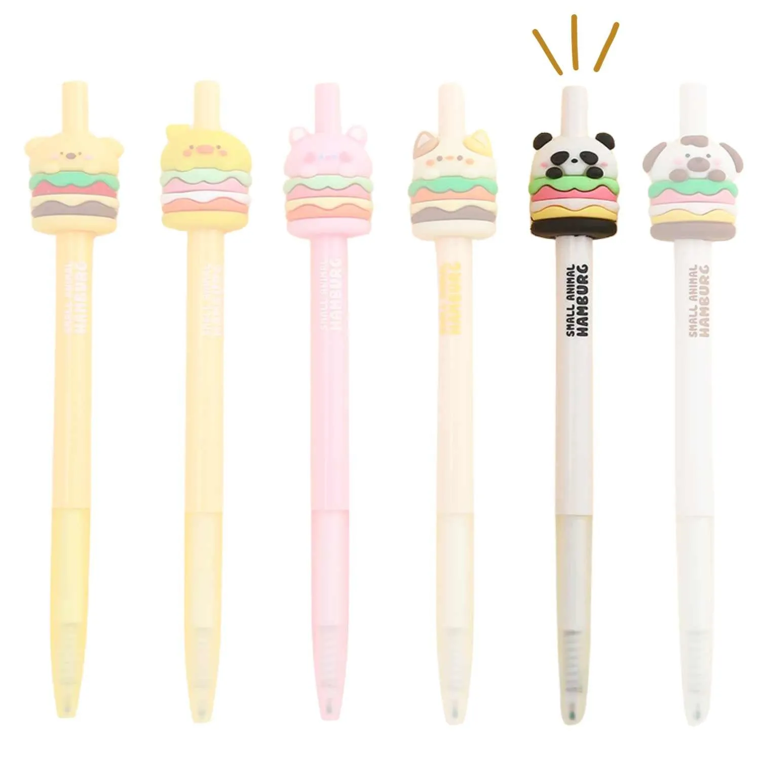 Animal Burger Gel Pens