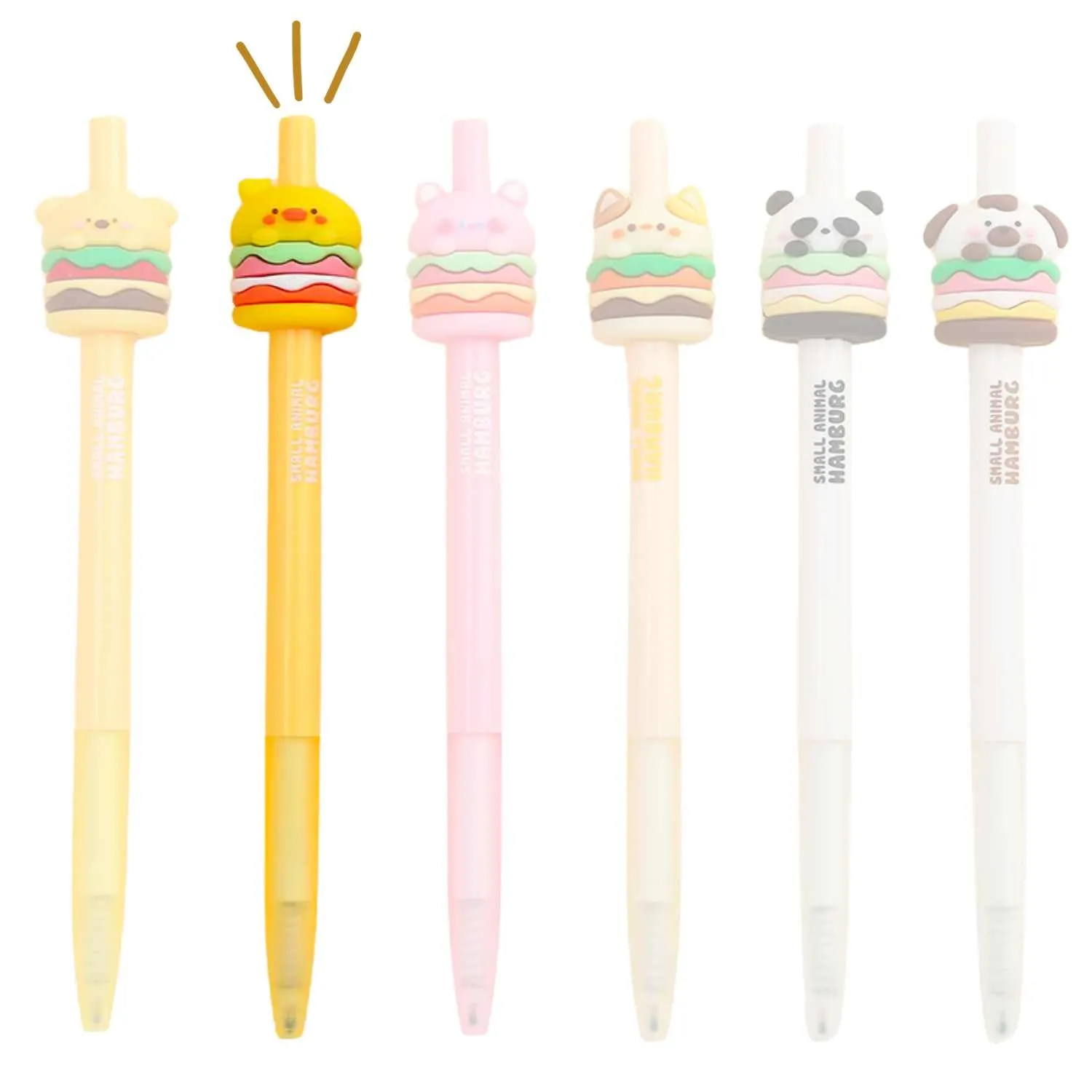 Animal Burger Gel Pens