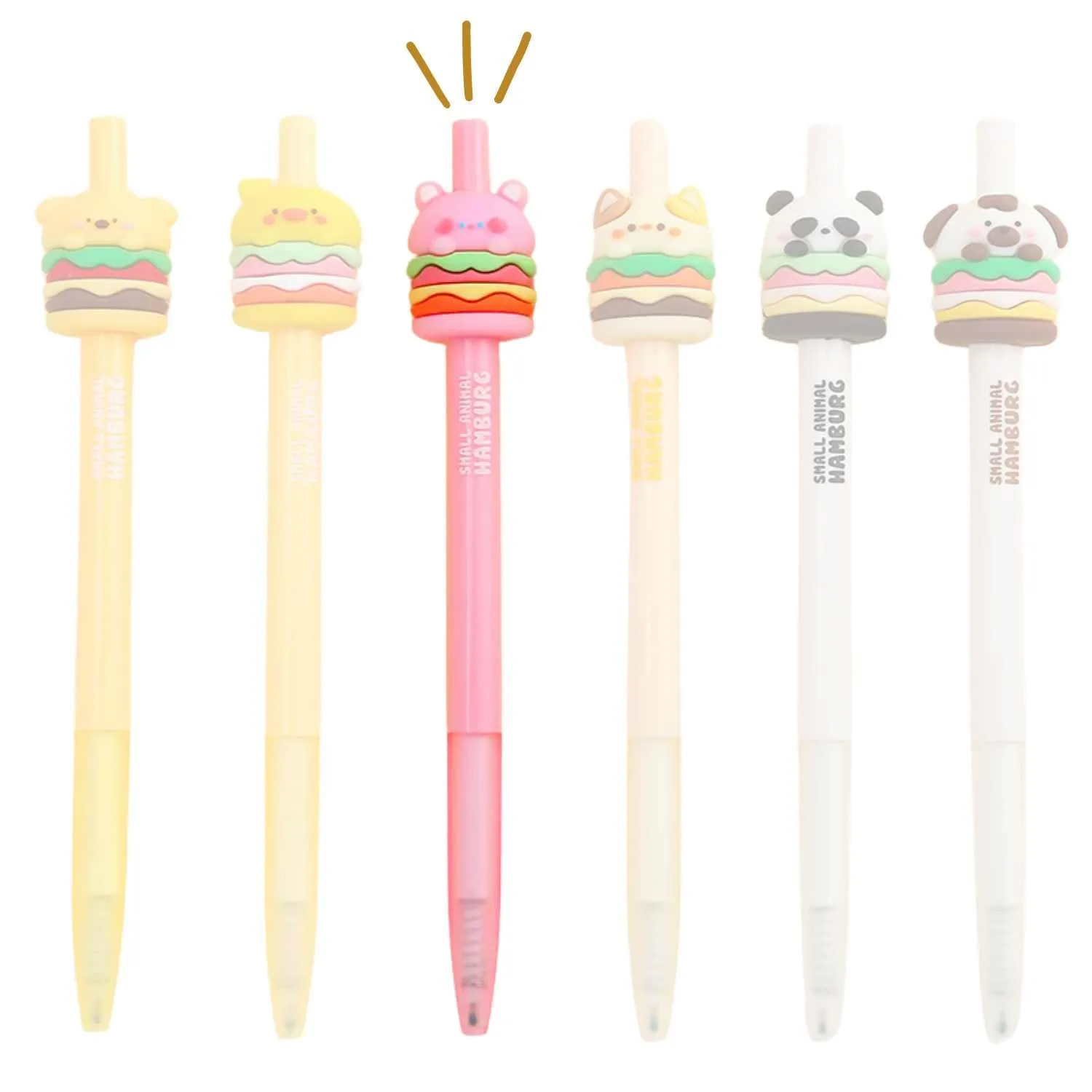 Animal Burger Gel Pens