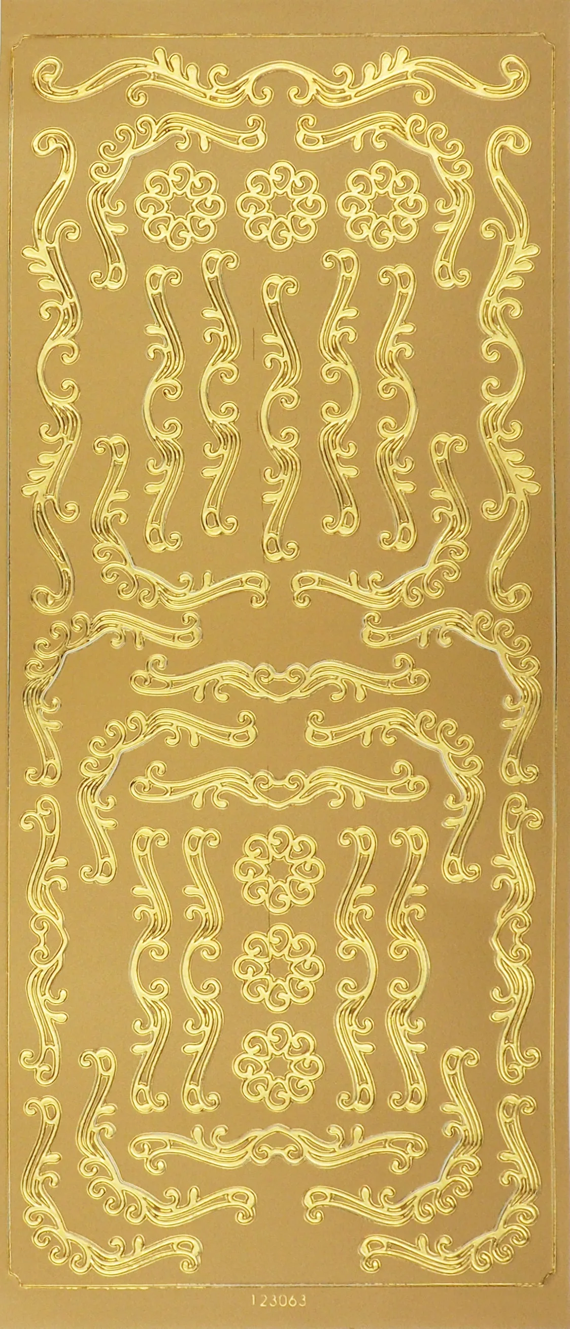 Arbee Foil Stickers Border & Corners, Gold