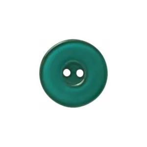 Astounding Button - 15mm (⅝″), 2 Hole, Turquoise - 3 count