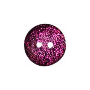 Attractive Button - 13mm (½"), 2 Hole, Disco Magenta -  4 count