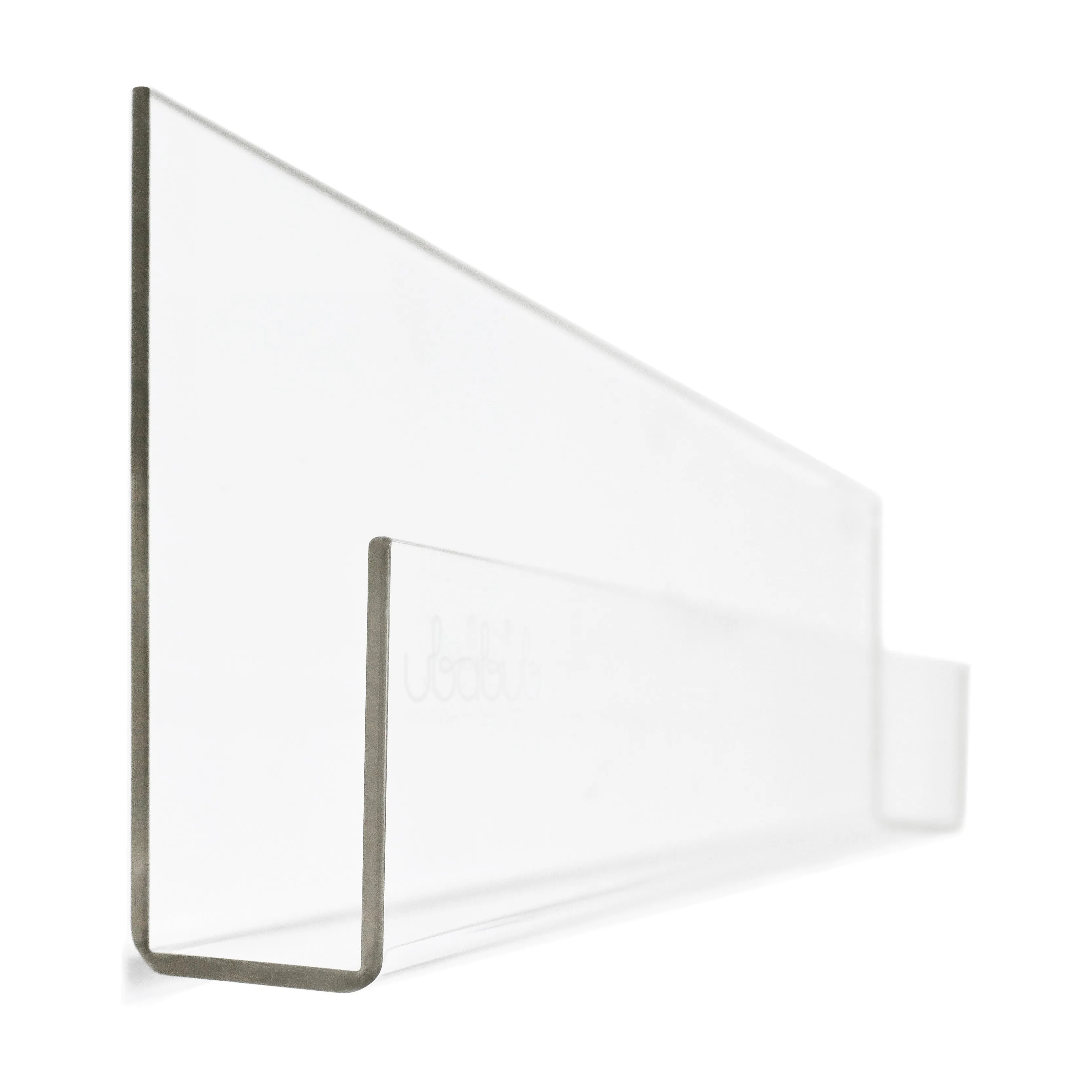 Booksee Clear Acrylic Wall Bookshelf Set