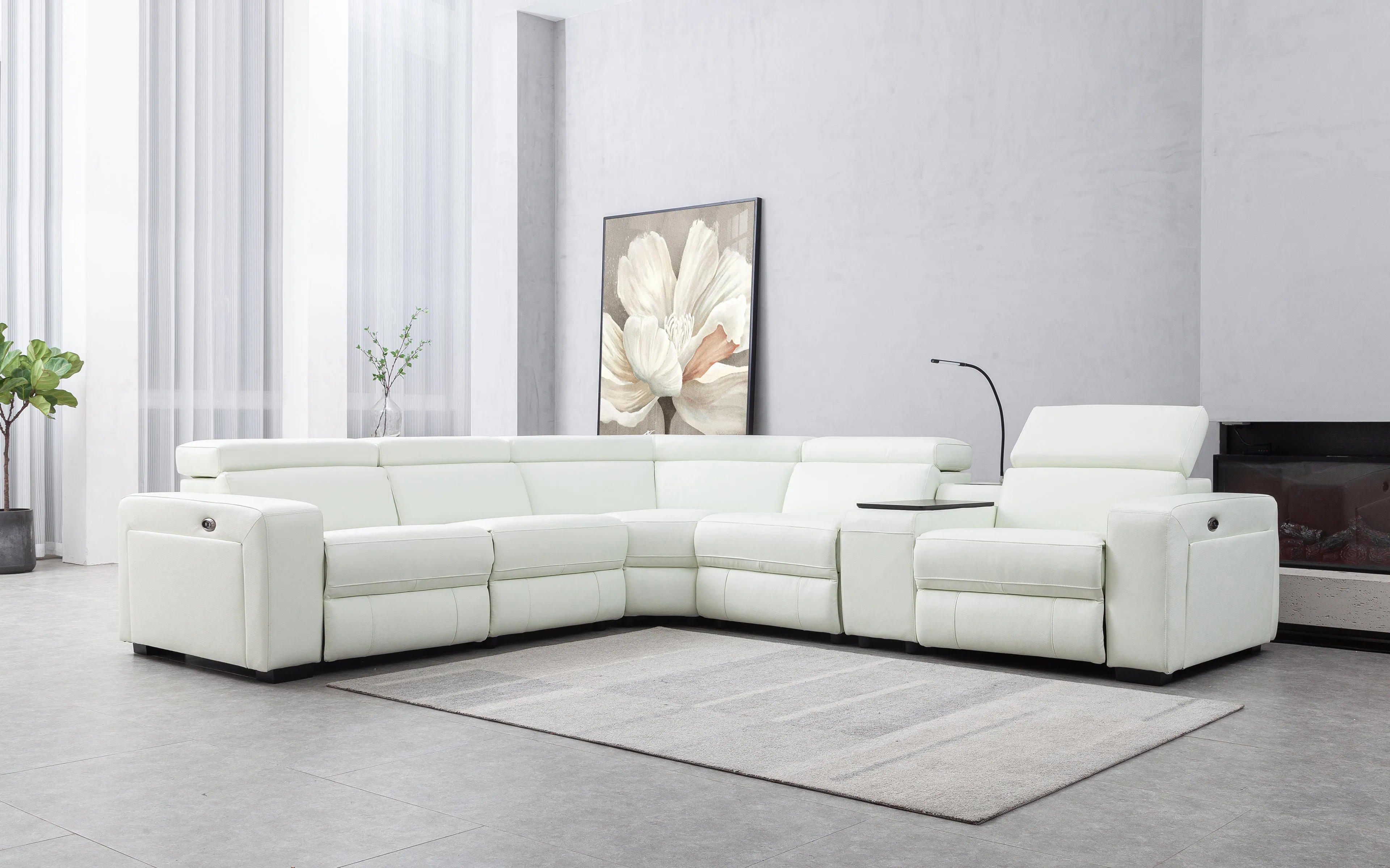 Borgan Modern Reclining Sectional