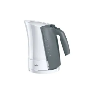 Braun WK300 White 1.7L 2200W Electric Tea Kettle, Fast Boil, 220V Stainless Steel Modern Design