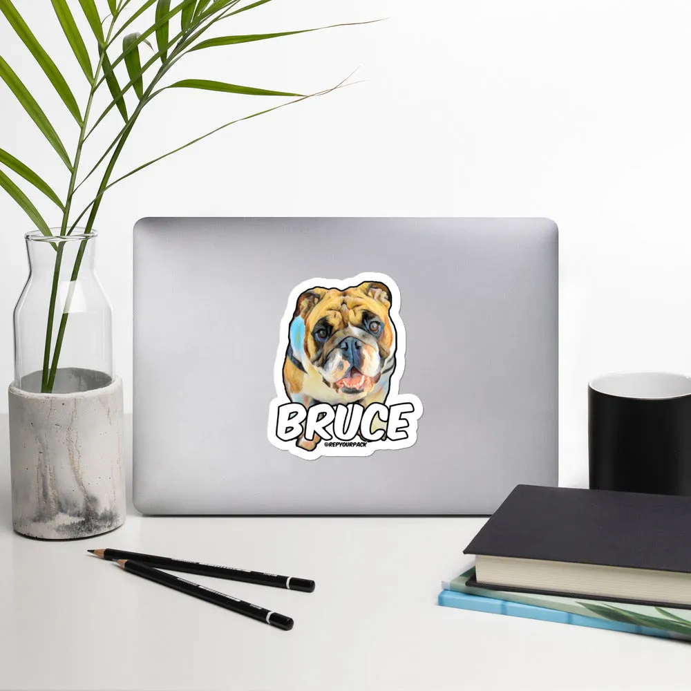 Bruce Bubble-free stickers