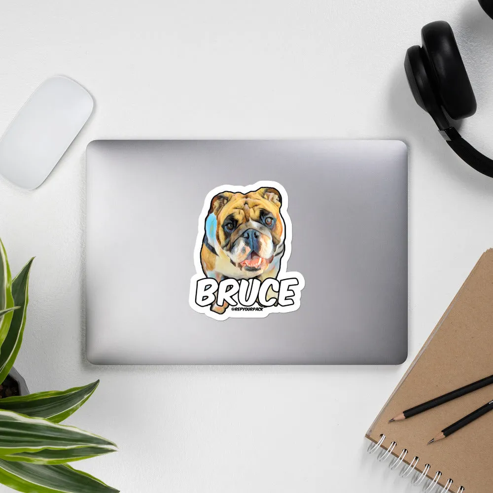 Bruce Bubble-free stickers