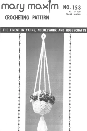 Butter Tub Plant Hanger Pattern