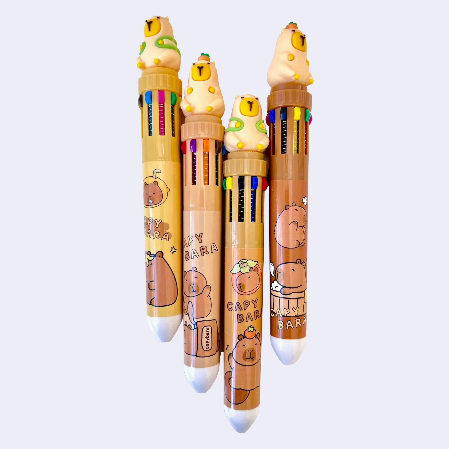 Capybara 10-Color Retractable Pen